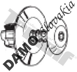 Klipsa so závrtnou skrutkou 8,0 x 10 x 13,5 mm