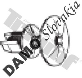 Klipsa so závrtnou skrutkou 8,5 x 8,5 x 15,0 mm