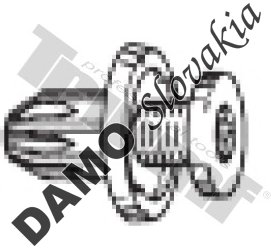 Klipsa so závrtnou skrutkou 10 x 19,0 mm