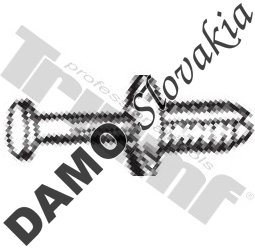 Klipsa s roztláčacím driekom 6,5 x 15,5 mm