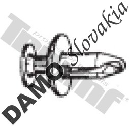 Klipsa s roztláčacím driekom 6,0 x 18,0 mm