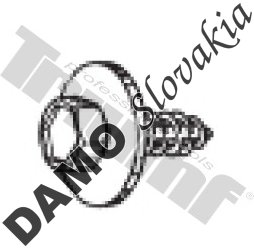 Skrutka samorezná 6,0 x 15,0 mm, 6 - hran