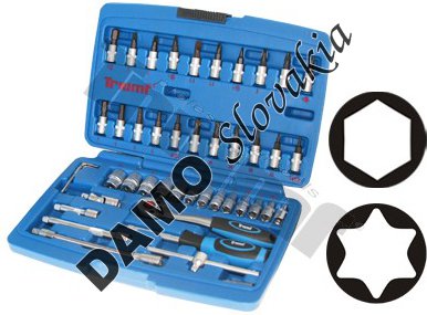 Gola sada  1/4 ", rozsah 4-14 mm, 46 dielna, nevŕtané torxy, Triumf®