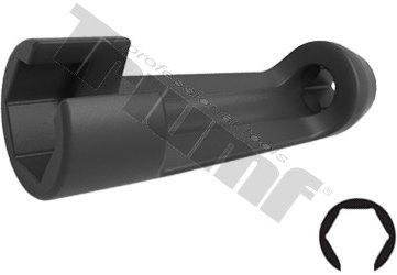 Priamy prerezaný kľúč na palivové potrubia, 3/8" vstup, veľký 22 mm