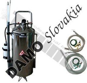Mobilná pneumatická odsávačka paliva, objem 40L, nerezové telo