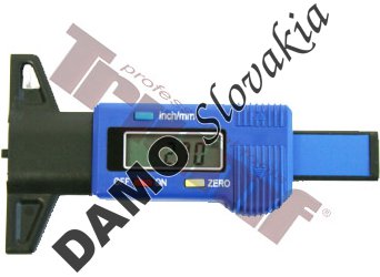 Digitálny merač hĺbky dezénu pneumatík, rozsah 0 - 28 mm