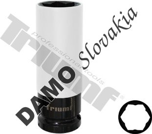 Pneuservisná hlavica (MS17) Mercedes-Benz (W221), špeciálny profil 1/2" vstup, dĺžka 88mm
