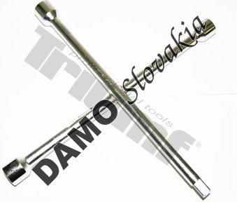 Krížový kľúč na kolesá, 1/2" vstup, matný chróm