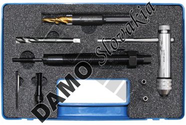Kompletná odvŕtacia sada na žhaviče M10 x1 na M12 x1,25