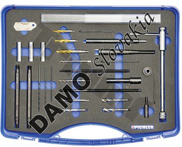 Sada na odvŕtavanie žhavičov kompletná M8 x 1 / M9 x 1 / M10 x 1 / M10 x 1,25, 38 - dielna