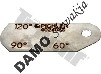 Mierka uhlov žhaviacich sviečok (60° - 90° - 120°)