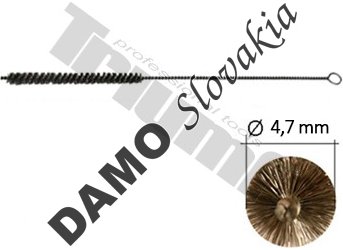 Špeciálna kefka na čistenie miesta uloženia ihly vstrekovača  Ø 4,7 mm, Ø  drôtu 0,06