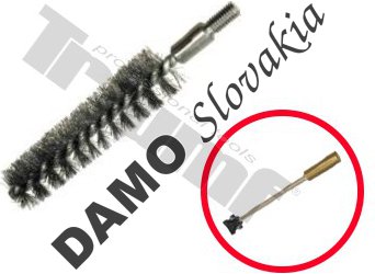 Závitová kefa s oceľový drôtom 19:17mm, s pripojením M6 na 33346