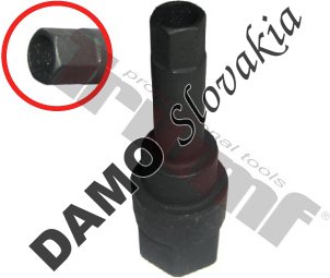 Inbusový kľúč 10 mm s vŕtaním Ø 7,65 mm