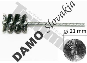 Čistiaca kefka  na skrútenej stopke, štandardná tvrdosť. Ø 21,0 mm