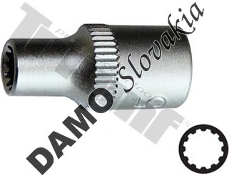 Hlavica 1/4" vstup, univerzálny profil 4 mm