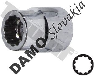 Hlavica 1/4" nízky profil 7 mm