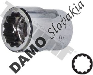 Hlavica 1/4" nízky profil 8 mm