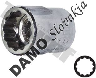 Hlavica 1/4" nízky profil 9 mm