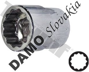 Hlavica 1/4" nízky profil 10 mm