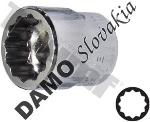 Hlavica 1/4" nízky profil 11 mm