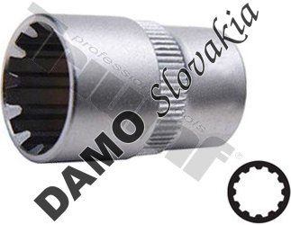 Hlavica 1/4" vstup, univerzálny profil 8 mm