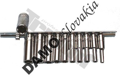 Sada predĺžených 6 - hranných hlavíc 1/4", 11 - dielna