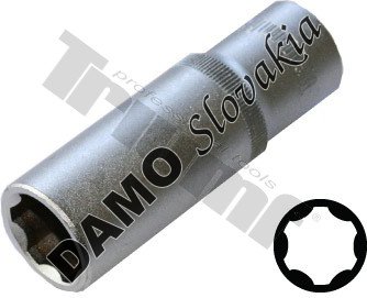 Hlavica 1/4" surface drive predĺžená  6 mm