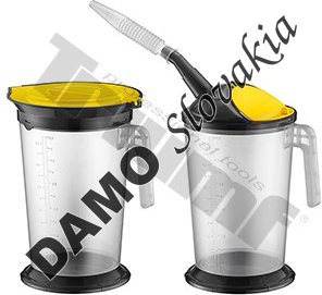 Sada nalievacích nádob transparentných