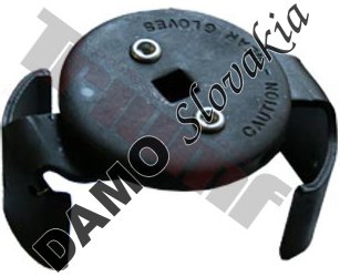 Kľúč na olejové filtre, vstup 3/8", tenké zaoblené ramená 60 - 80 mm