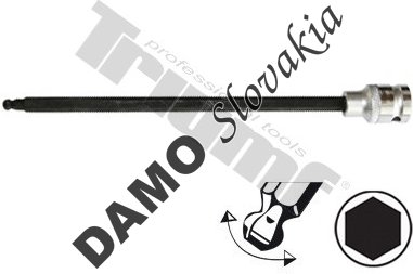Nástavec v 1/2" hlavici  inbus  s guličkou 5 x 240 mm