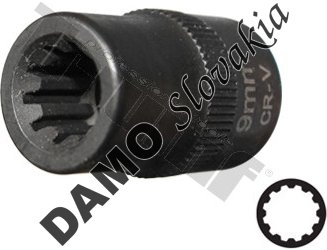 špeciálna hlavica11,5 / 9 mm, 10-hran