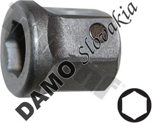 Hlavica na brzdy nákl. vozidiel , šesťhran 8 mm, zo sady 26543