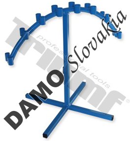 Plechový stojan palma pre kľuče "T" obojstranný, 16 dielny, modrý