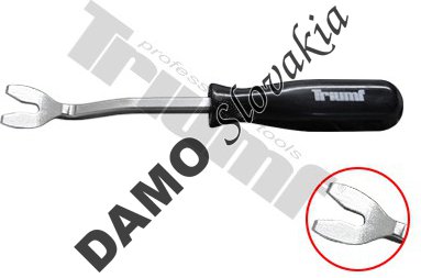 Demontážny prípravok vidlička  na malé plastové klipy 16x250mm.Crv driek ,PVC rukoväť