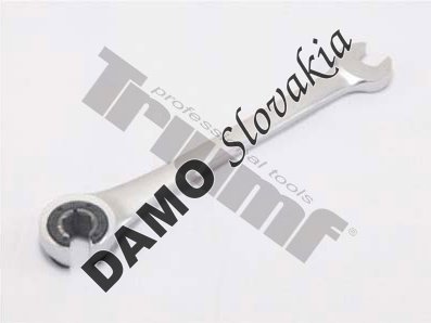 Kľúč očkovidlicový račňový s prerezaným očkom na brzdové potrubia 17 mm