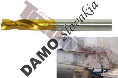 Vrták na bodové zvary 8 x 80 mm, titánový PROFI