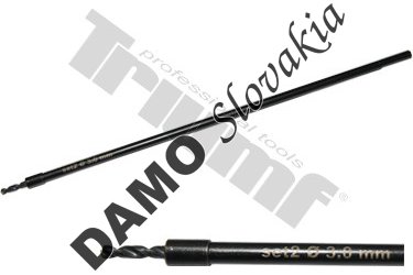 Vrták OE 2,5 mm s predĺžením na špičky M8x1, pre driek OE 5 mm