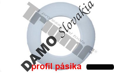 PP pásik biely, OE 20,0 mm, celkom 4,5 m