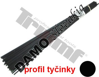 Tyčinka polypropylénová čierna, OE 3 mm,  9 m