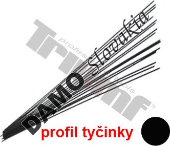 Tyčinka polyetylénová čierna, OE 3,0 mm,  4.5 m
