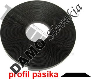 PP pásik 11,0 mm široký čierny, celkom 9 m