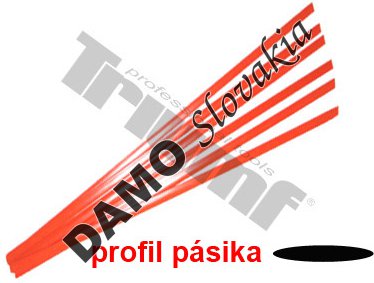 Pásik polyetylénový oranžový, 1.5 m