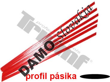 Pásik polyetylénový červený,  1.5 m