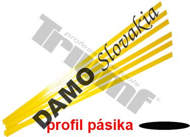 Pásik polyetylénový žltý,  1.5 m