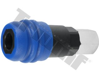 Pneumatická rýchlospojka, 1/4" vnútorný závit, 2-stupňový zaisťovací systém, prevádzkový