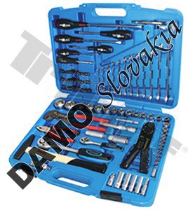 Kufor s univerzálnm náradím, gola  1/4"+1/2 ", 105 dielny