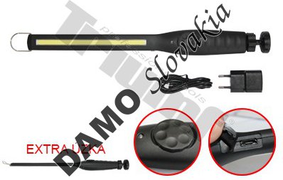 Úzka led lampa s COB pásikom, s nastaviteľnou intenzitou