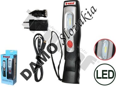 LED pracovná lampa, výkyvná