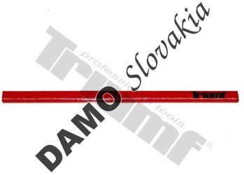 Ceruzka na drevo červená, 240 mm Profi